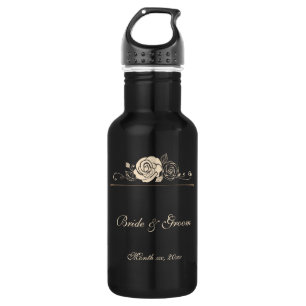 Rose für Kaffee und Creme Trinkflasche