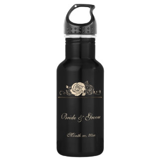 Rose für Kaffee und Creme Trinkflasche