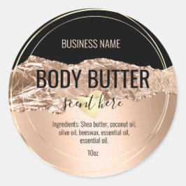 Rose für Karosseriebutter Runder Aufkleber