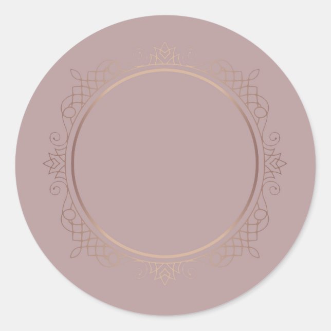 Rose für kreatives Design - Blankovorlage Hinzufüg Runder Aufkleber (Vorderseite)