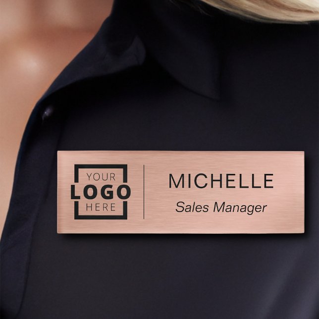 Rose für Mitarbeiter im Logo-Geschäft Namenschild (Von Creator hochgeladen)