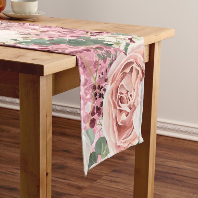 Rose für personalisierte Tischläufer Geometrische  (Beispiel)