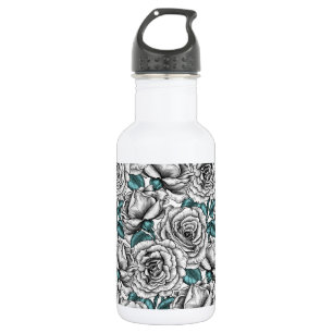 Rose für Sie Edelstahlflasche