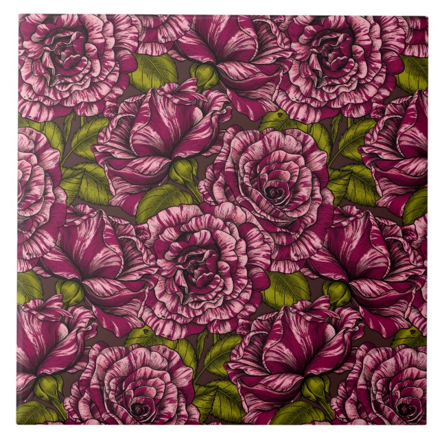 Rose für Sie Fliese (Vorderseite)