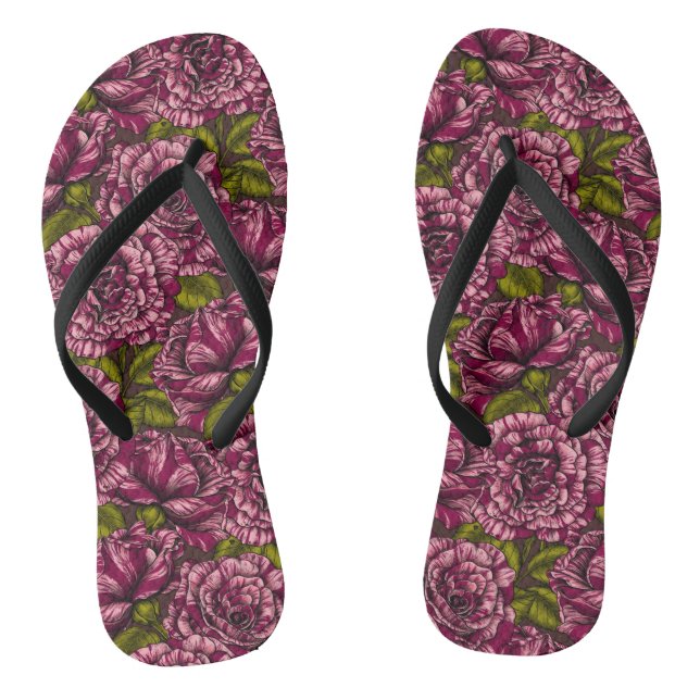 Rose für Sie Flip Flops (Fußbett)