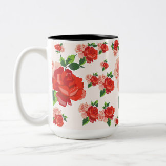 Rose für U Zweifarbige Tasse