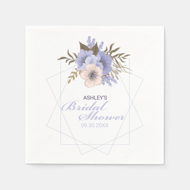 Rose für Violetpfirsichpfirsichpfirsichpastel Serviette (Vorderseite)