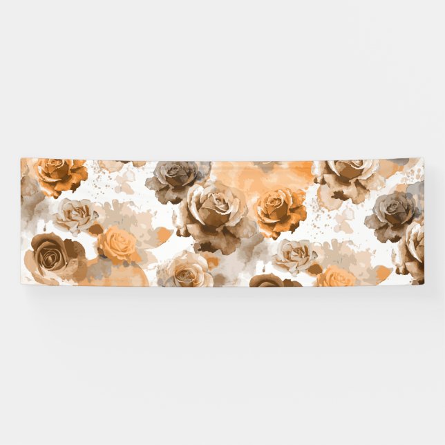 Rose für Wasserfarben 2 Banner (Horizontal)