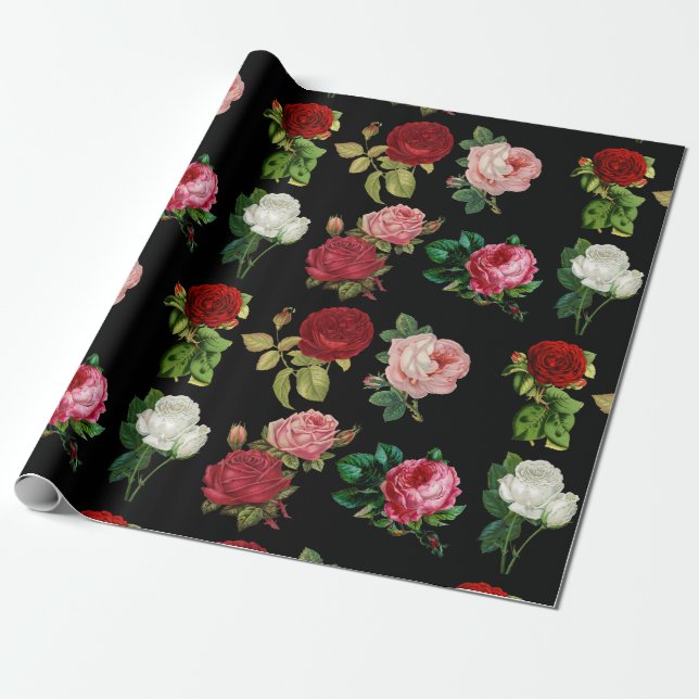 Rose Galerierpapier Geschenkpapier (Ungerollt)
