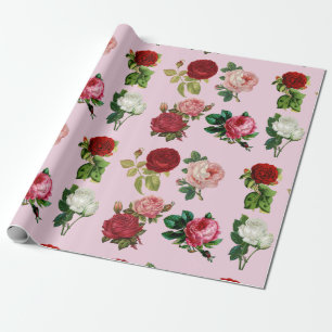 Rose Galerierpapier Geschenkpapier