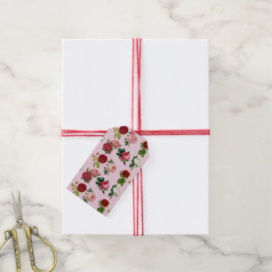 Rose galvanische Geschenketiketten Geschenkanhänger