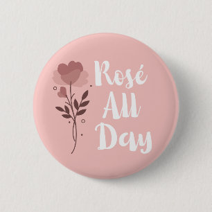 Rosé Ganztagsrosa Button