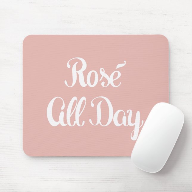 Rosé Ganztagsrosa Mousepad (Mit Mouse)