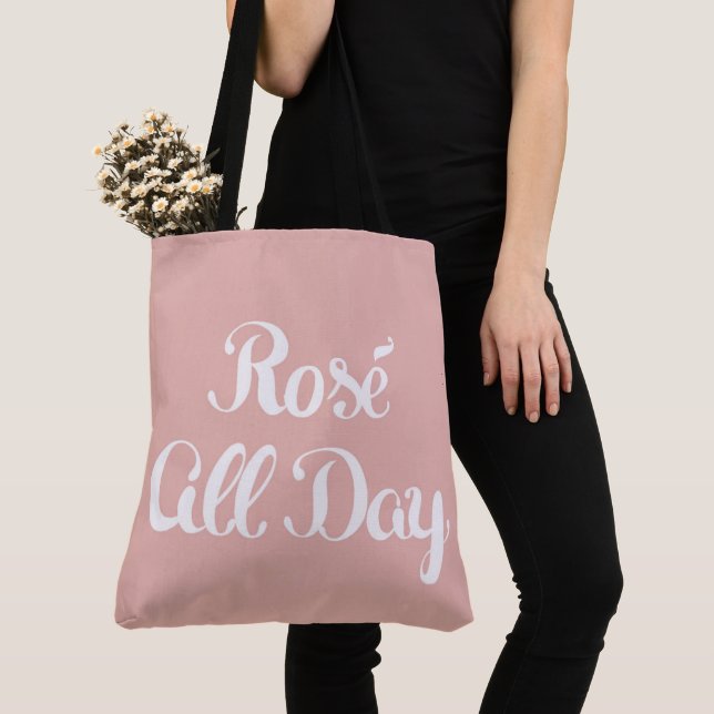 Rosé Ganztagsrosa Tasche (Von Nahem)