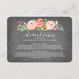 Rose Garden Blumenführung Hochzeitkarte Begleitkarte