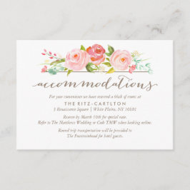 Rose Garden Blumenunterkünfte Hochzeitskarte Begleitkarte