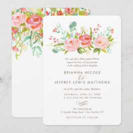 Rose Garden Blumenzwiebeleinladung Einladung