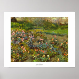 Rose Garden by Renoir schöne impressionistische Ku Poster