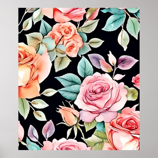 Rose Garden Design Poster (Vorne)
