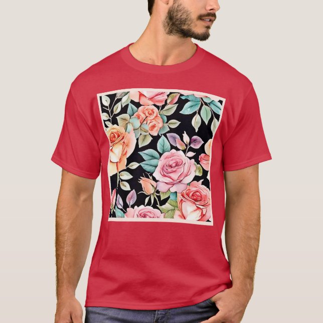 Rose Garden Design T-Shirt (Vorderseite)