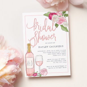 Rosé Garden   Einladung zur Brautdusche