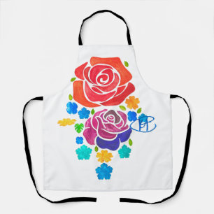 Rose Garden Hamsa Art Schürze