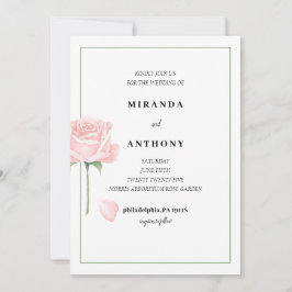 Rose Garden Hochzeit Einladung