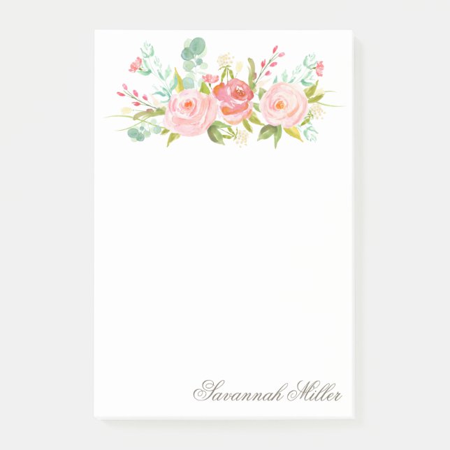 Rose Garden Post-it Klebezettel (Vorderseite)