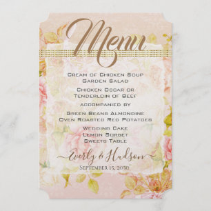 Rose Garden Rose Roses Gold Photo Mariage Menu