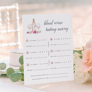 Rosé Garden   Scorecard für die Weinprobe