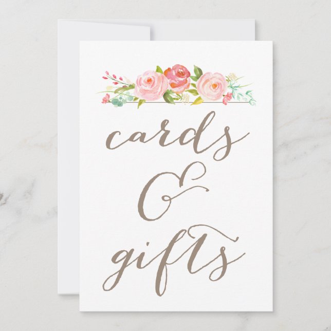 Rose Garden Wedding Cards & Gifts Unterschrift Einladung (Vorderseite)