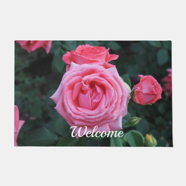 Rose Garden Welcome Mat Fußmatte (Vorderseite)