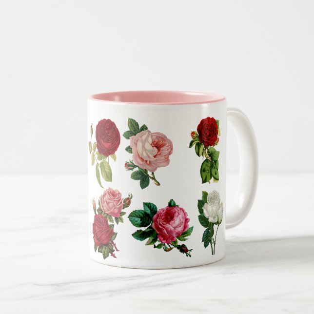 Rose Garden Zweifarbige Tasse (VorderseiteRechts)