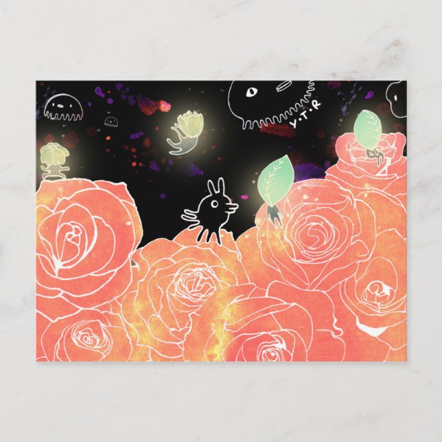 Rose Garten 2014 Postkarte (Vorderseite)