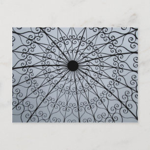 Rose Gartendach Postkarte