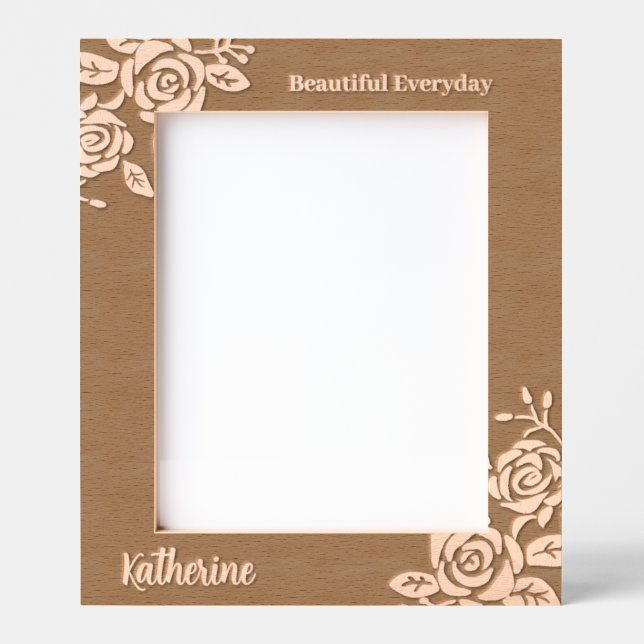 Rose Geätzte Rahmen (Vorderseite)