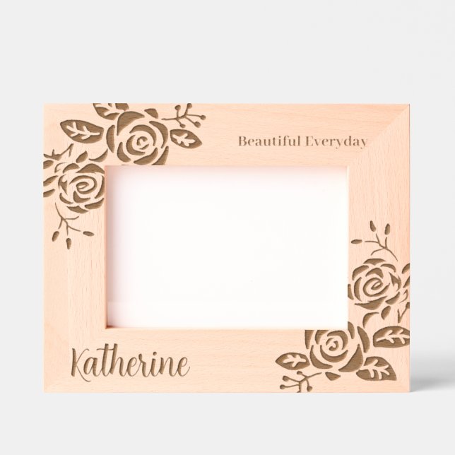 Rose Geätzte Rahmen (Vorderseite)