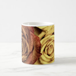 Rose gelb und rot kaffeetasse