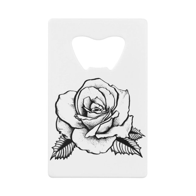 Rose Geldbeutel Flaschenöffner (Vorderseite)