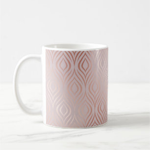 Rose, geometrisch, nahtlos kaffeetasse