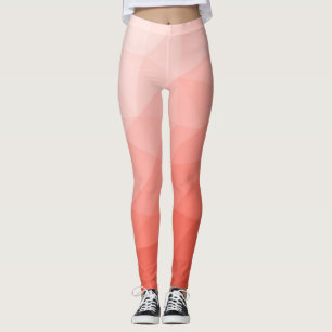 Rose geometrische Maschenombre Leggings