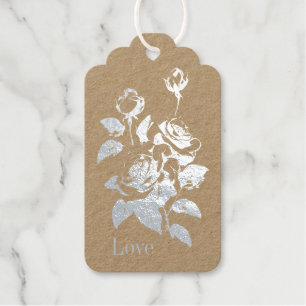 Rose Geschenkanhänger