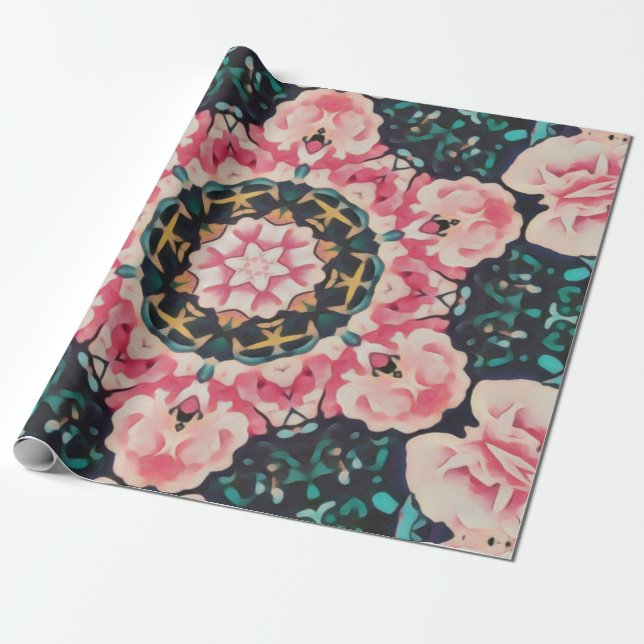 Rose Geschenkpapier (Ungerollt)