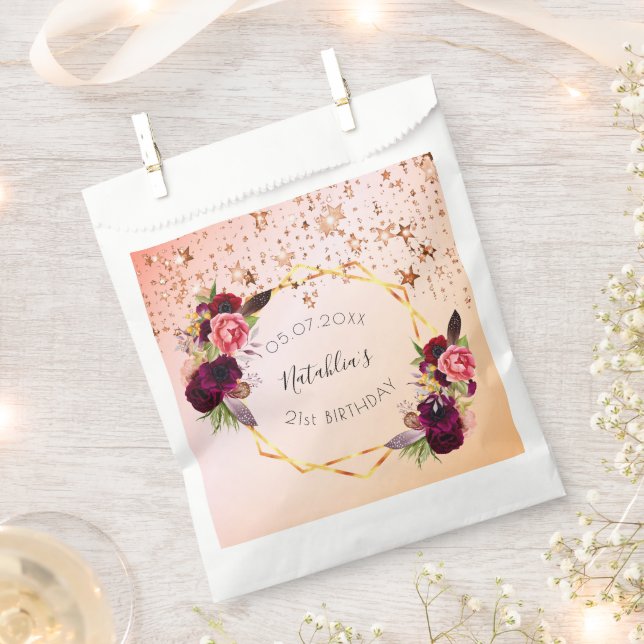 Rose Geschenktütchen (Ausgeschnitten)