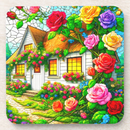 Rose Getränkeuntersetzer