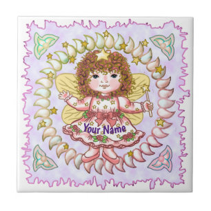 Rose Girl Fairy tile Fliese