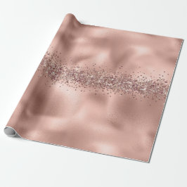 Rose Glam Gold Glitzy Sparkle Glitzer Geschenkpapier