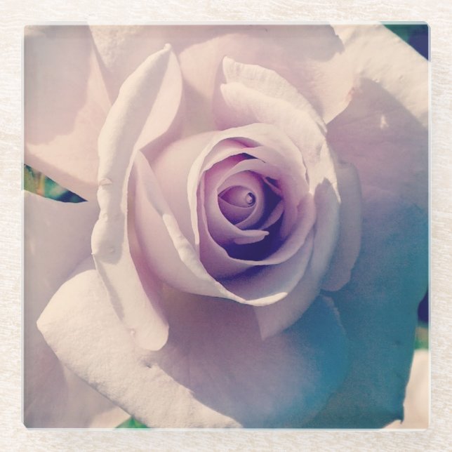 Rose Glasuntersetzer (Vorderseite)