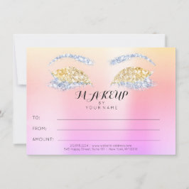 Rose Glitzer Ombre Makeup Beauty Certificate Gesch
