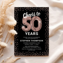 Rose Gold 50. Geburtstag